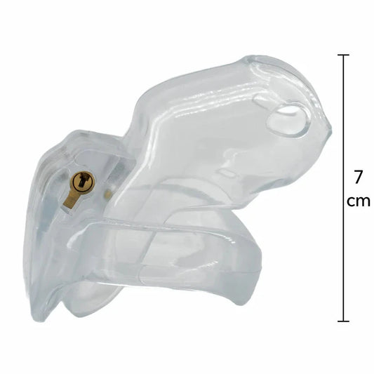 HIDDEN DESIRE - CLEAR CONTROL COCK CAGE - SHORT