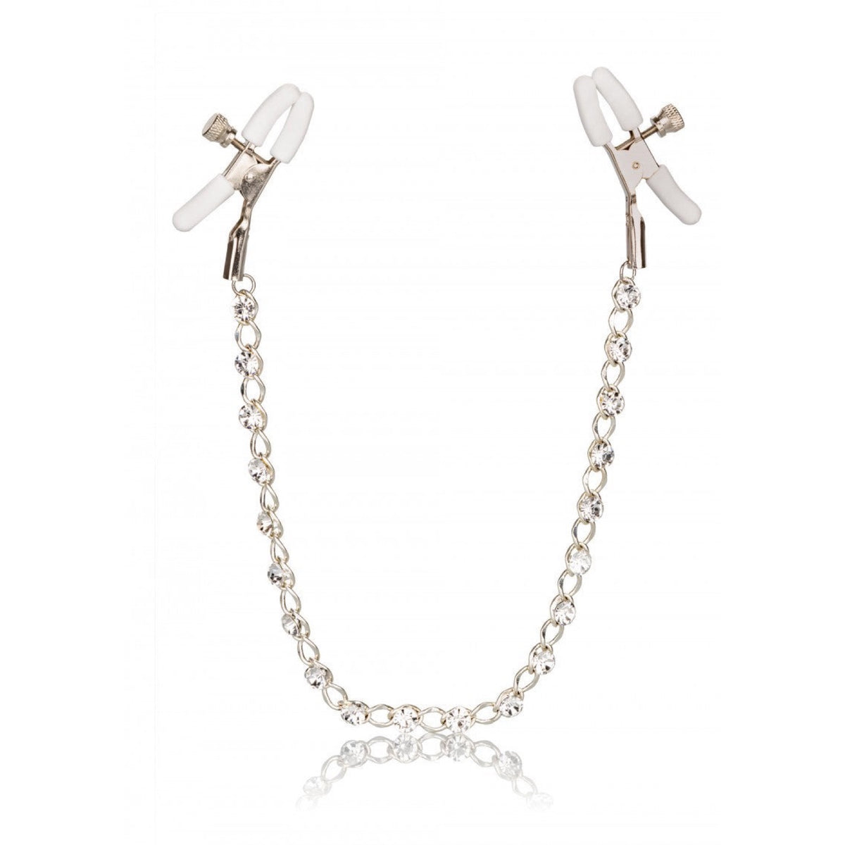 CalExotics - Hvide crystal nipple clamps