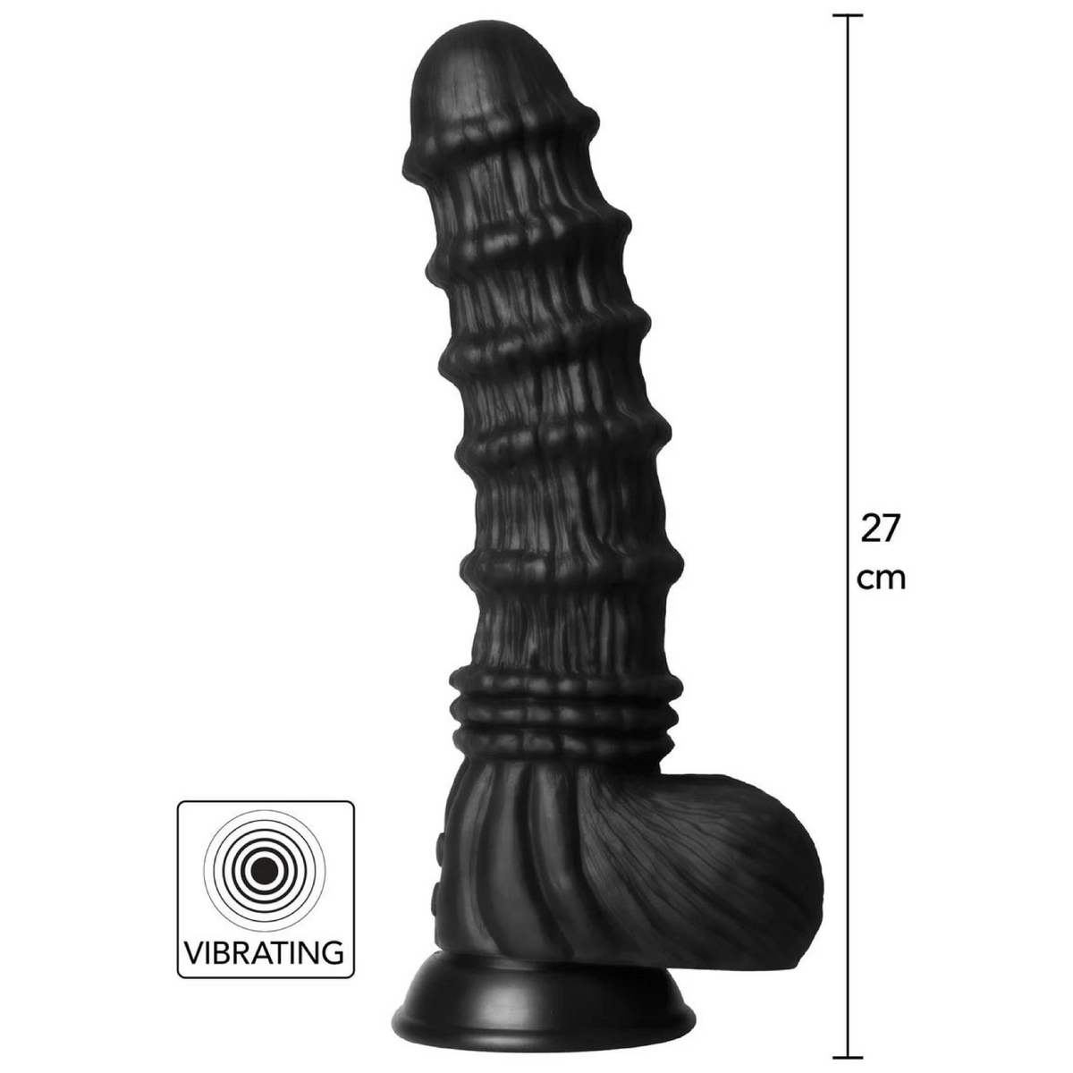 Hidden Desire - Monster dildo med sugekop og vibration