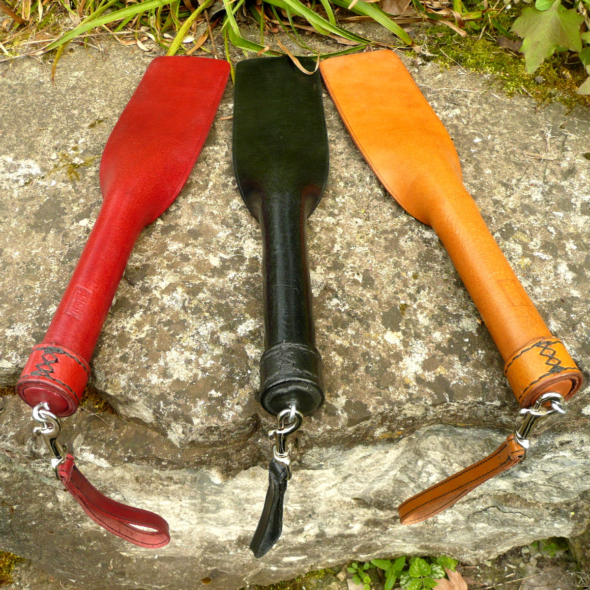 MCHURT - THE SHOVEL LÆDER PADDLE I NATUR