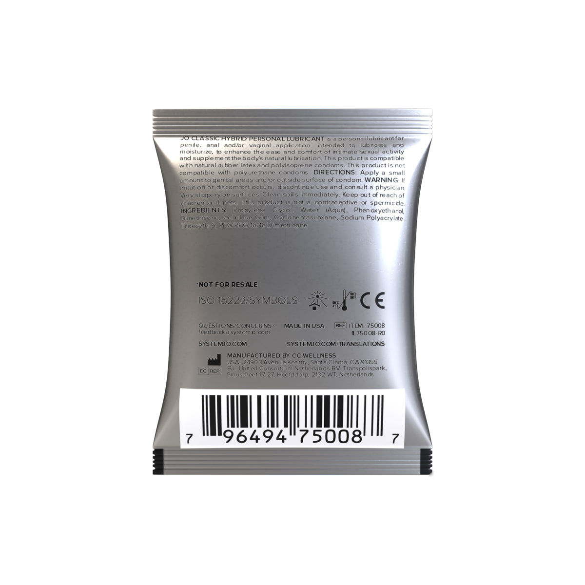 SYSTEM JO - CLASSIC HYBRID GLIDECREME 5ML