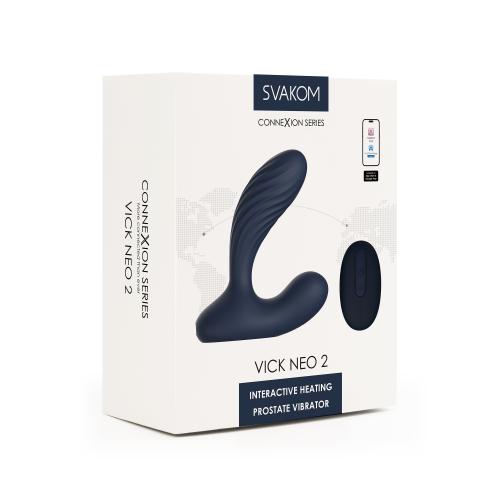 SVAKOM - VICK NEO 2 - FJERNSTYRET VIBRERENDE BUTT PLUG