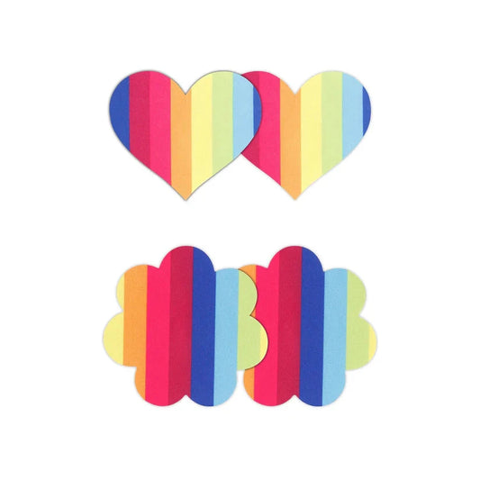 NS NOVELTIES - RAINBOW PASTIES 2 SÆT