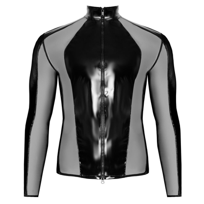 BLACK LEVEL - MESH & VINYL SHIRT