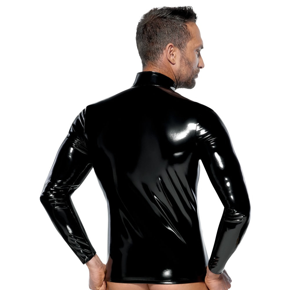 BLACK LEVEL - MESH & VINYL SHIRT