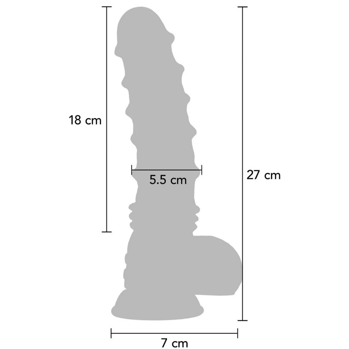 Hidden Desire - Monster dildo med sugekop og vibration