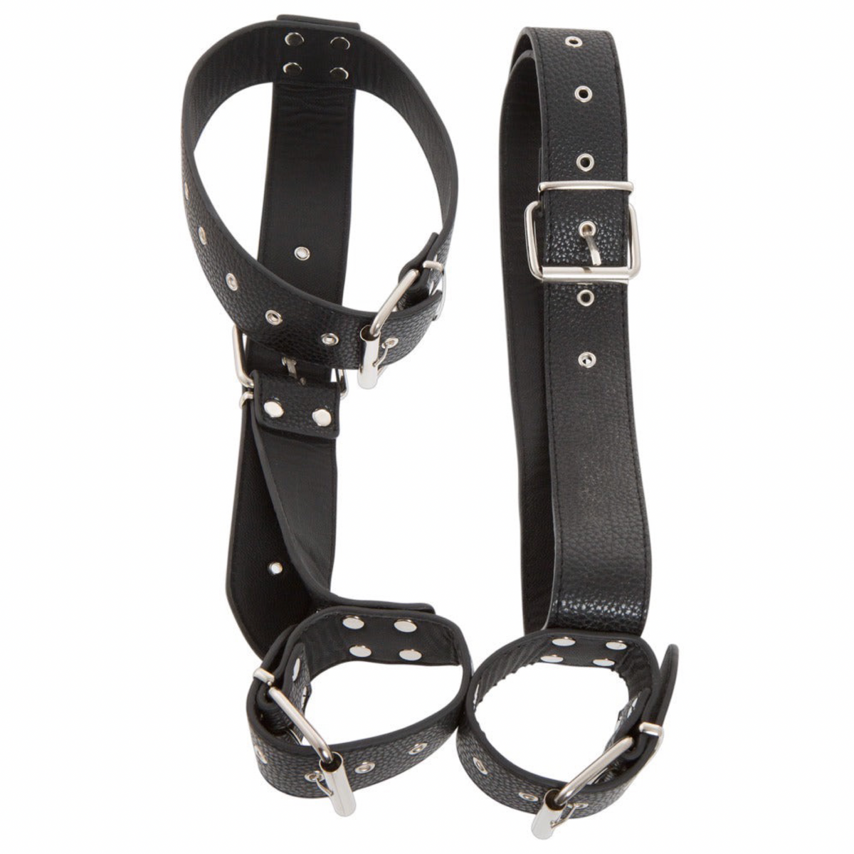 BAD KITTY - NECK RESTRAINT MED HÅNDLEDS MANCHETTER
