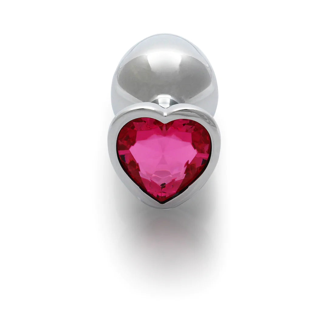 OUCH! - MEDIUM HEART GEM BUTT PLUG