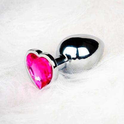 OUCH! - MEDIUM HEART GEM BUTT PLUG
