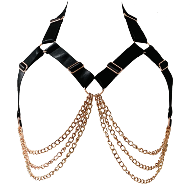 KINKY DIVA - KÆDE BH HARNESS